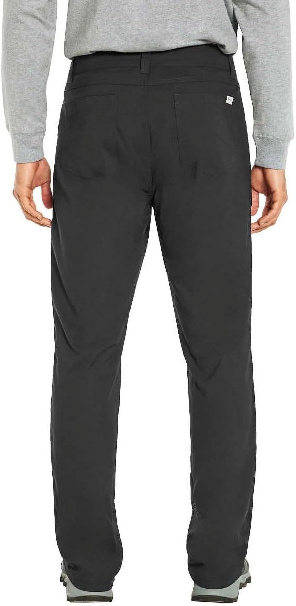 Men’s Fleece Lined Stretch Fabric Pant (Black,38x34) H160