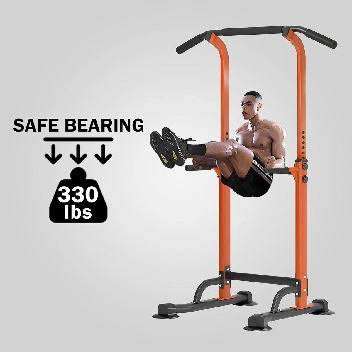 Height Adjustable Power Tower Pull up Bar T721958
