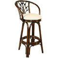 Swivel Rattan Counterstool in Antique Finish Q5486