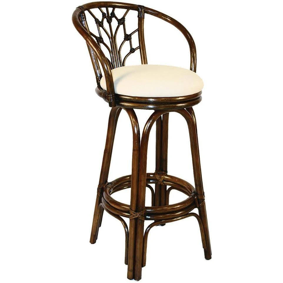 Swivel Rattan Counterstool in Antique Finish Q5486