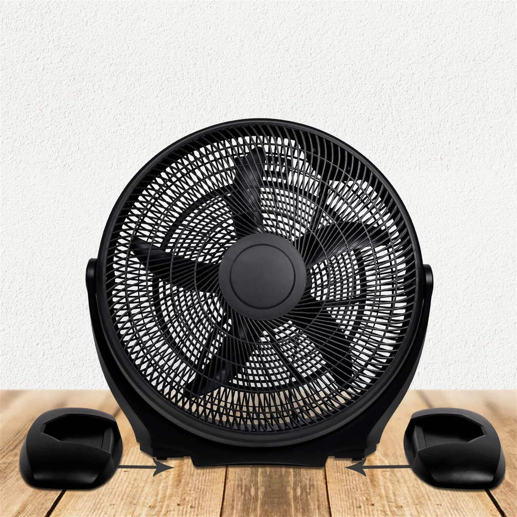 14 Inch 3-Speed Plastic Floor Fan, Black I524