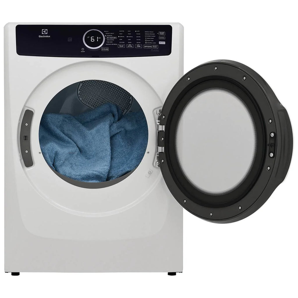 8.0 Cu. Ft. White Front Load Electric Dryer N408
