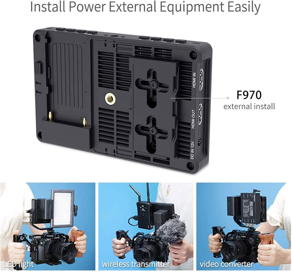 5.5 Inch Touch Screen DSLR Camera Field Monitor with 3D LUT D4350