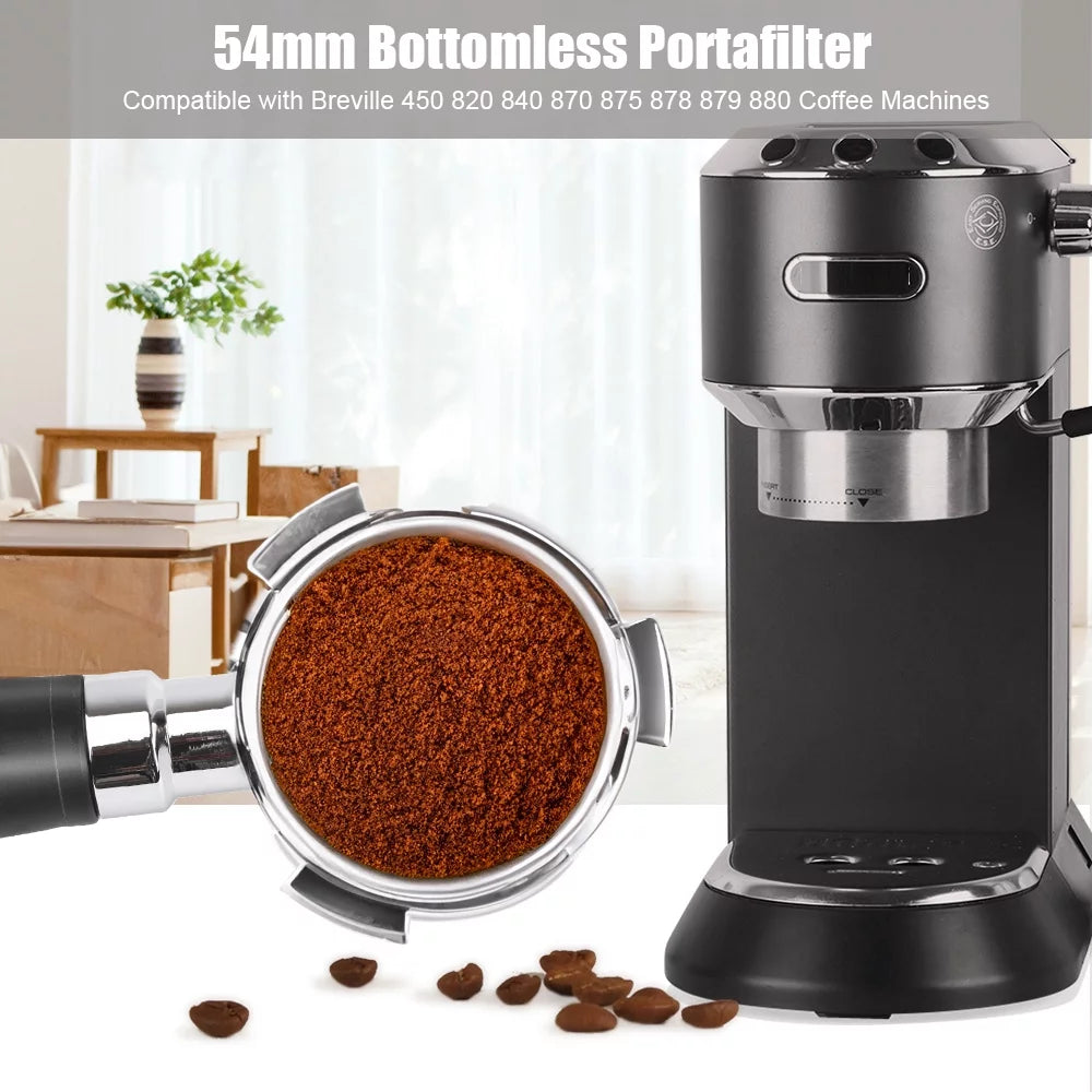 54mm Bottomless Portafilter with Filter Basket M10418