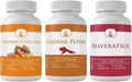 Cayenne Pepper, Turmeric Curcumin, and Resveratrol Capsules, 100 Capsules Each L5975