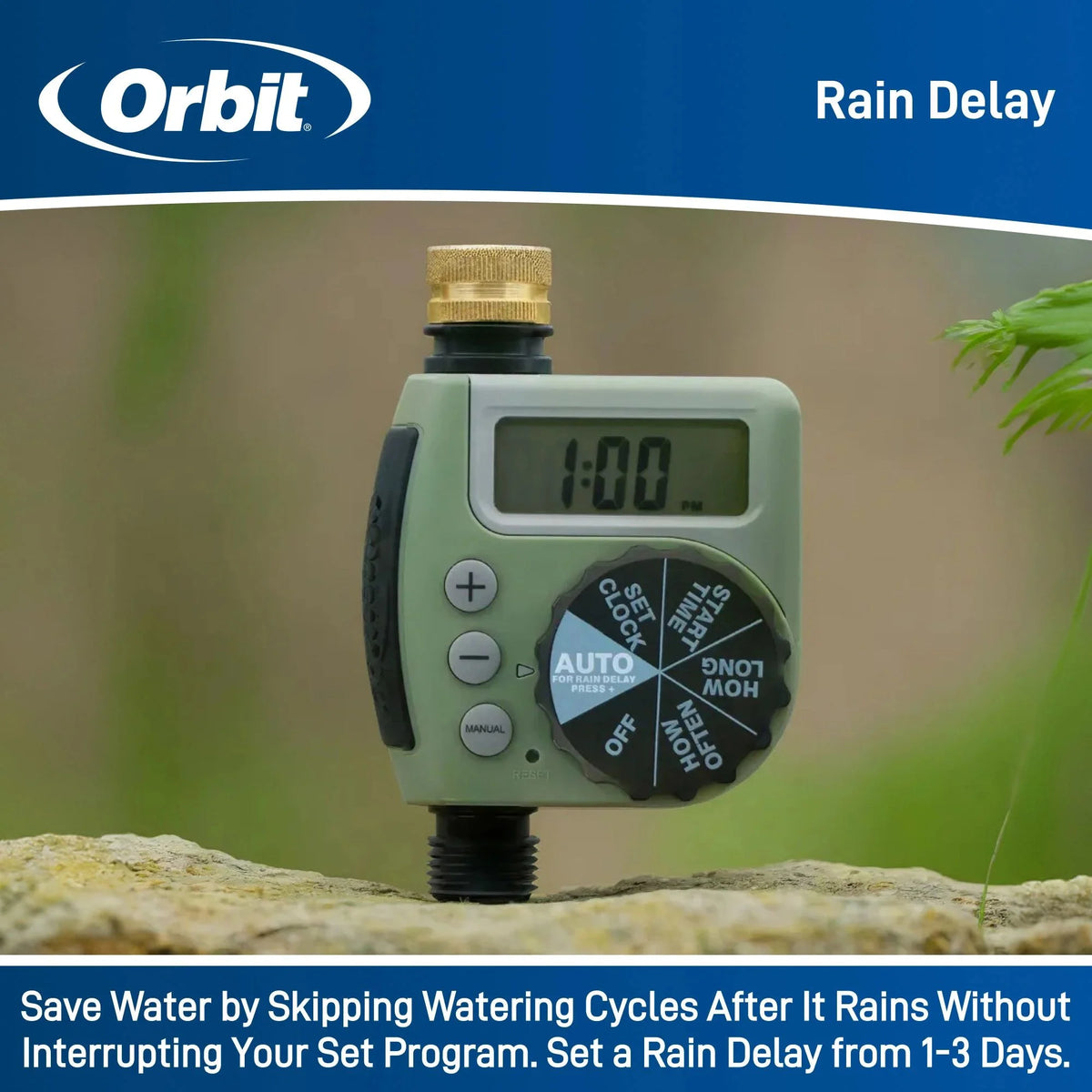 Brass Swivel Programmable Hose Faucet Timer D517