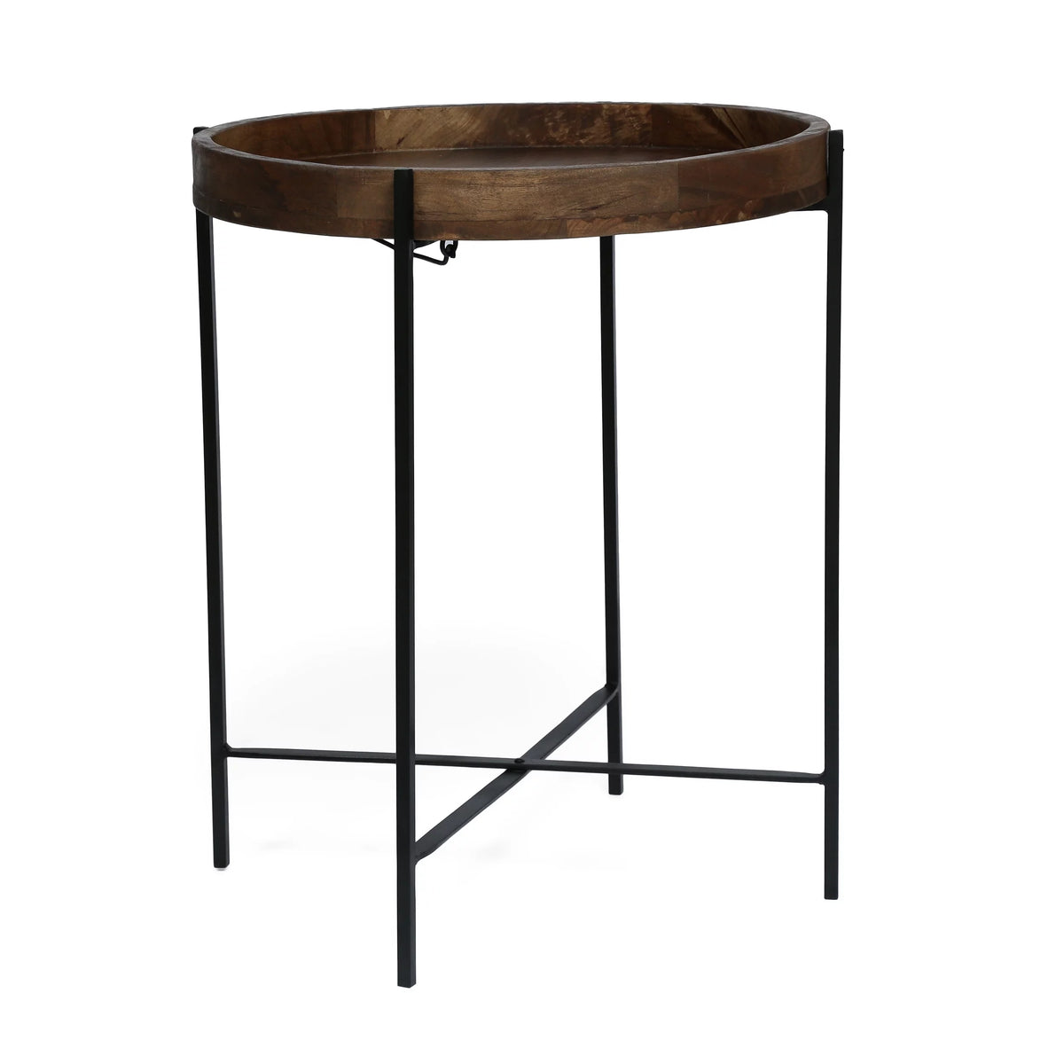 Mango Wood Folding Tray Top Side Table H7173