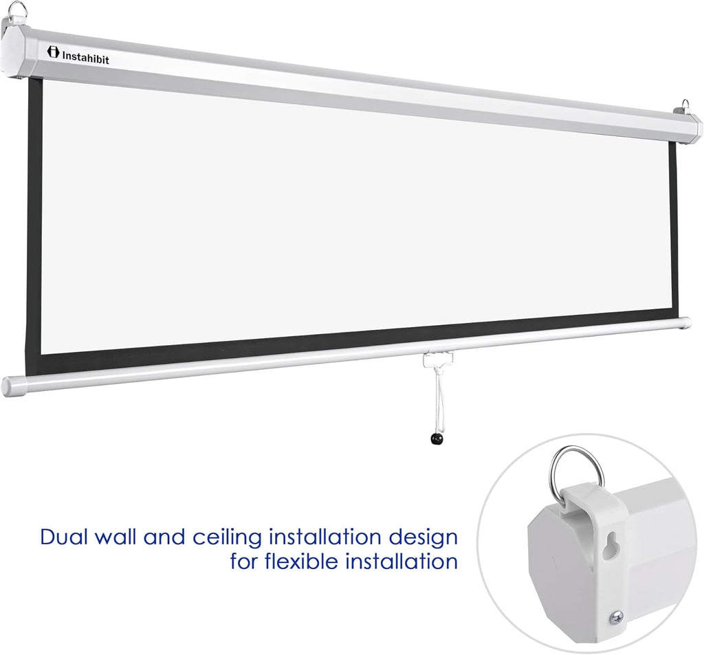 72" 16:9 Manual Pull Down Projector Screen N2107