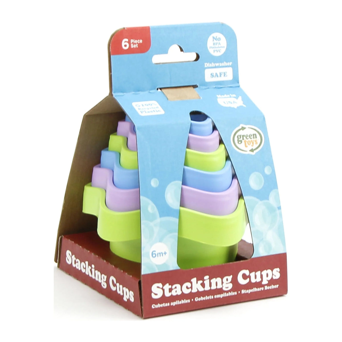 Stacking Cups Bath Toy Made from 100% Recycled Plastic W728