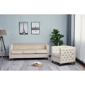 Beige Two-PC Livingroom Set T857413