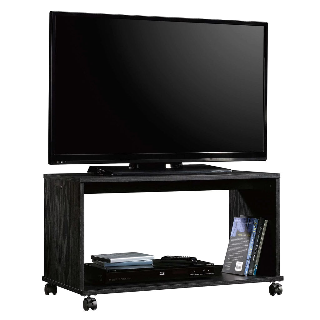 Rustic Weathered Oak Finish TV Cart V4487