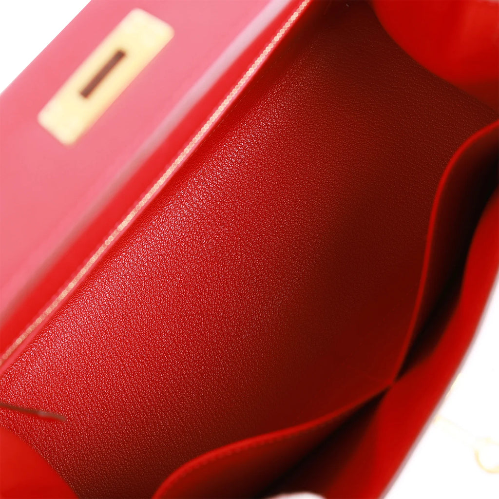 Rouge Casaque Epsom Leather Handbag O357