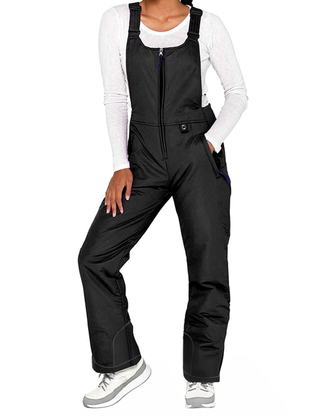 Sleeveless Ski Overalls with Side Pocket R5596