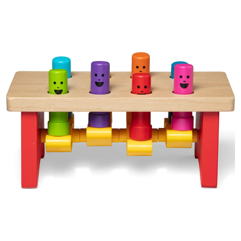 Wooden Pounding Bench Toy With Mallet P886