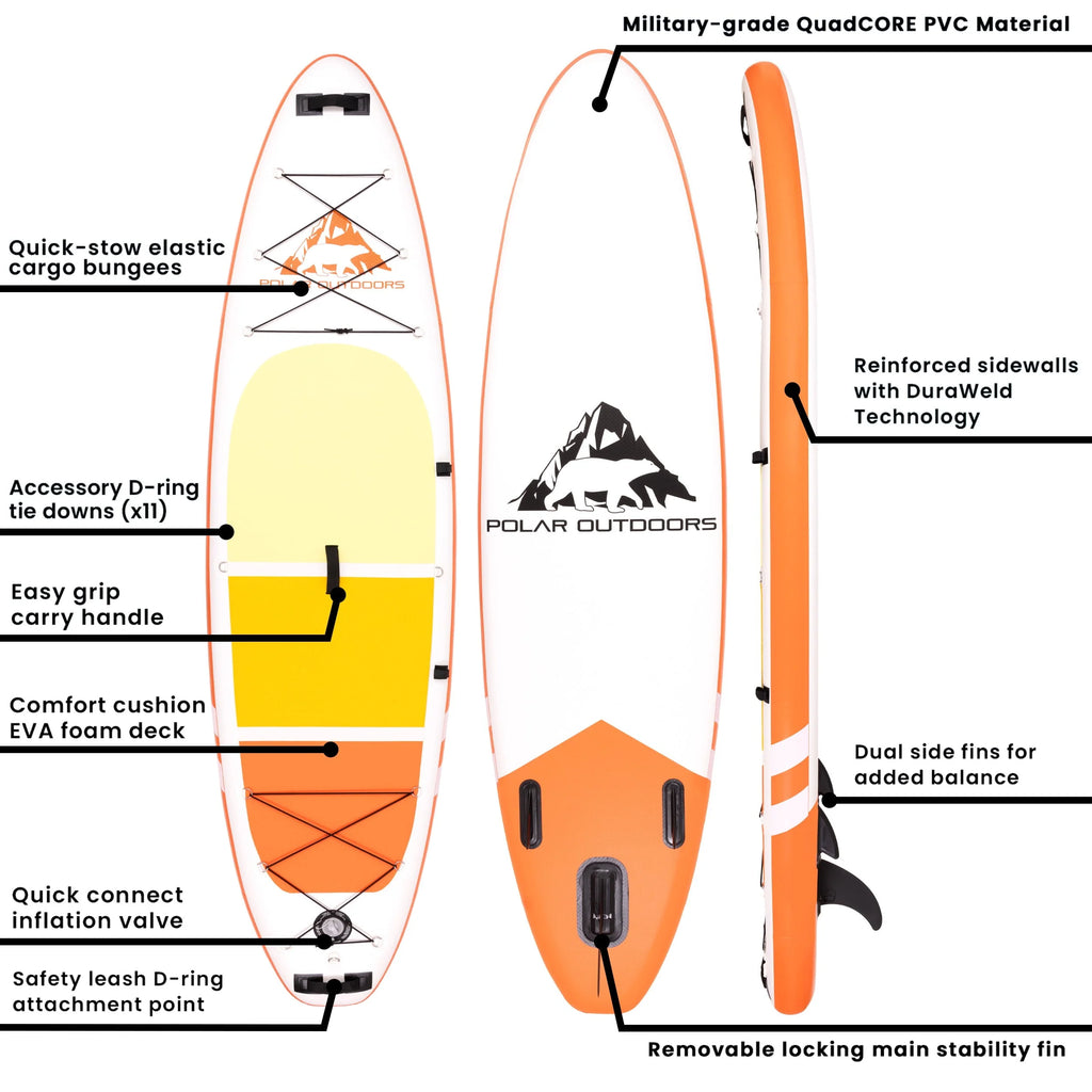 Inflatable Stand Up Paddle Board with Non-Slip Deck S486979