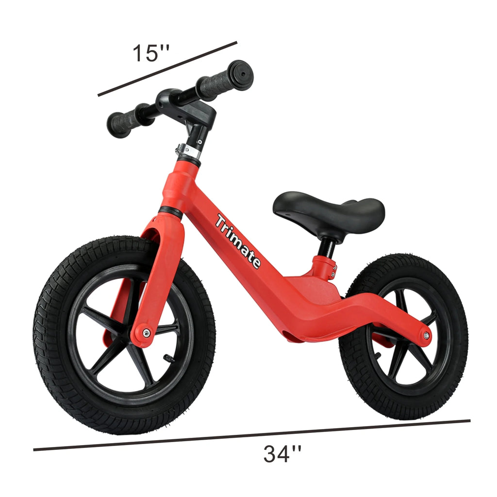 Red No Pedal Toddler Balance Bike 12 Inflated Tire T198440