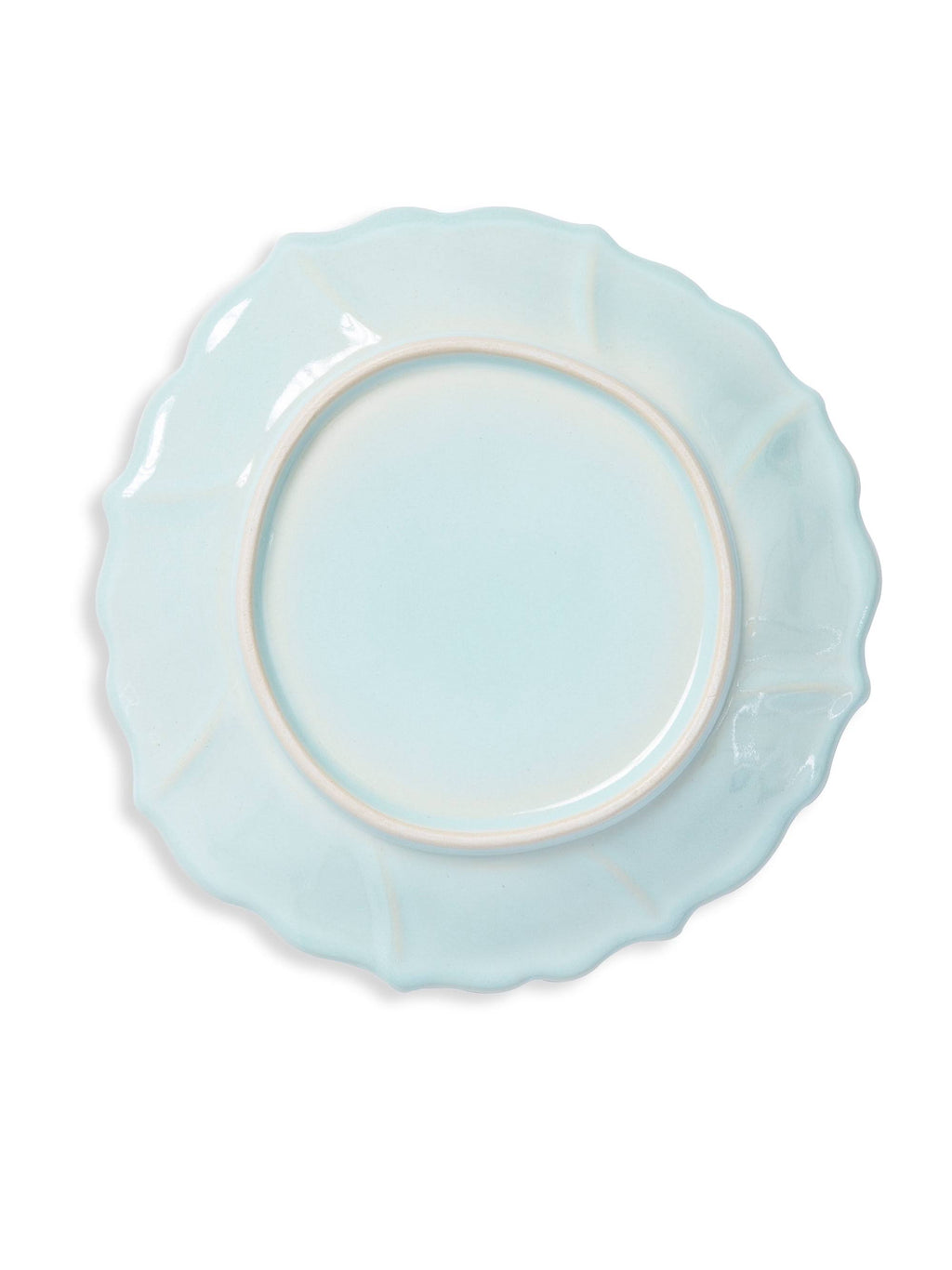 Aqua Ruffle Salad Plate S1978