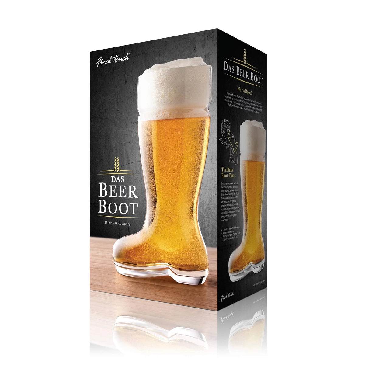 Clear Boot Beer Glass S4026