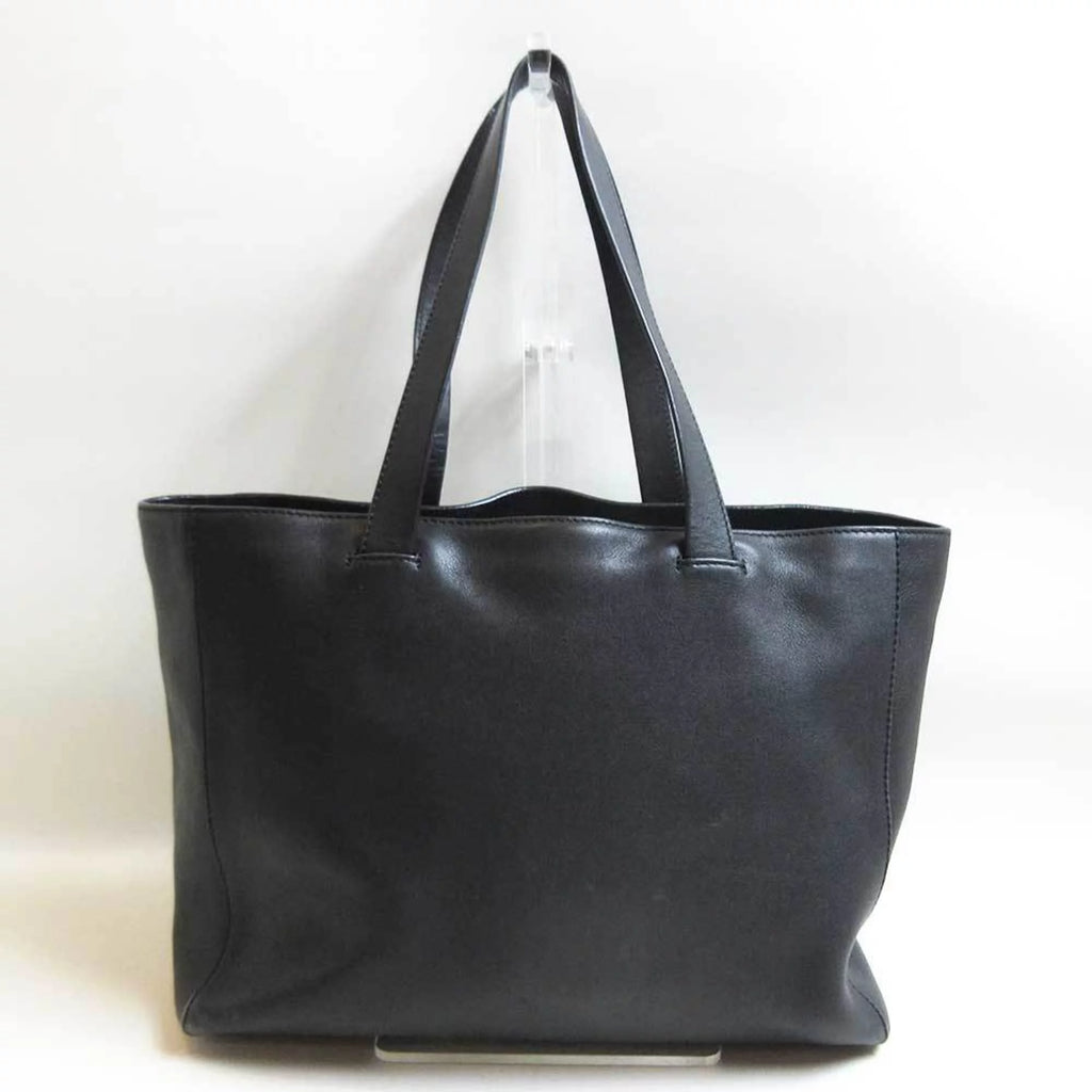 Black Leather Tote Bag E858022