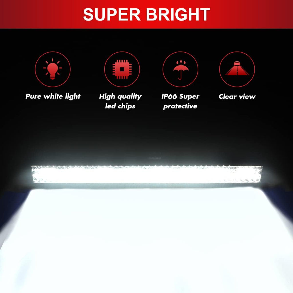 32 inch 672W Triple Row Flood Spot Combo LED Light Bar, 6000K, Pack of 2 U9211