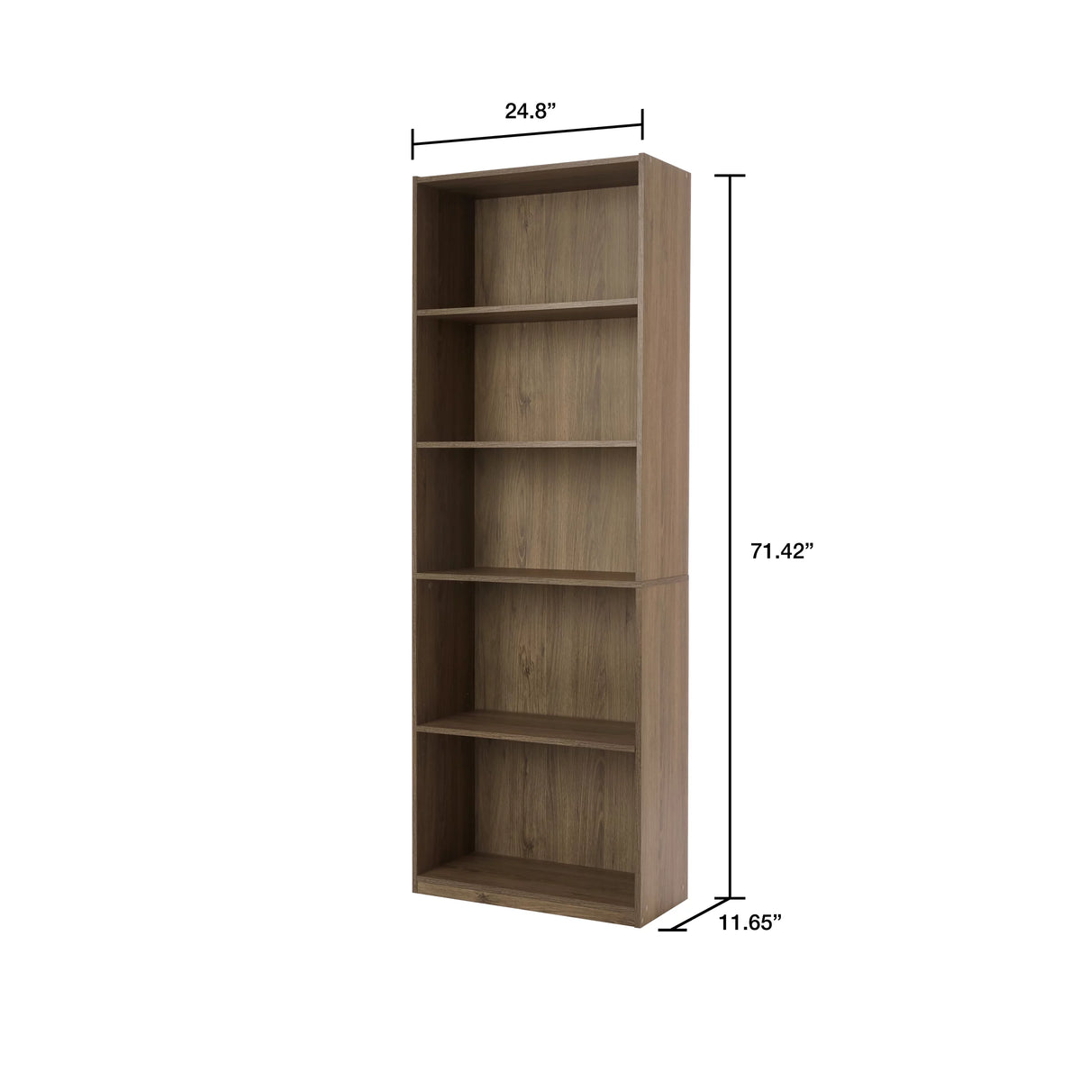 5-Shelf Bookcase with Adjustable Shelves C34726