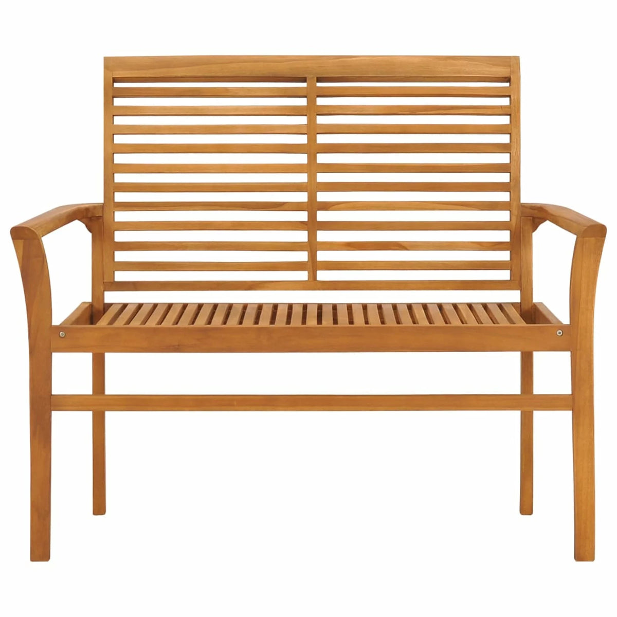 Teak Wood Patio Bench with Red Cushion L3093
