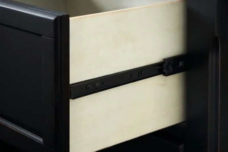 Black 2 Drawer Nightstand B91679