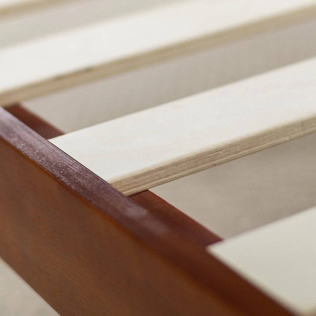 12" Wood Platform Bed Frame, Cherry, Full N4180