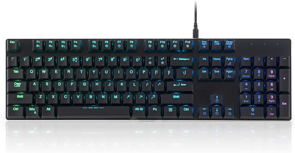 Full-Size Mechanical Keyboard with Kailh Low Profile Brown Switch F6230