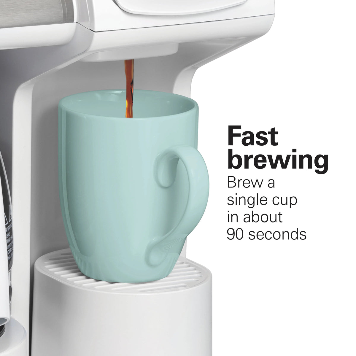 White Stainless Steel Coffee Maker D37011