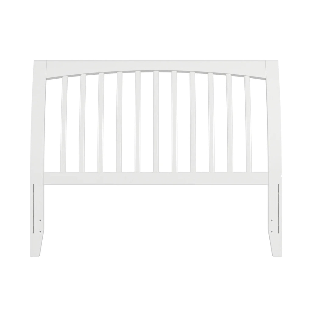 White Solid Wood Sleigh Headboard J8945