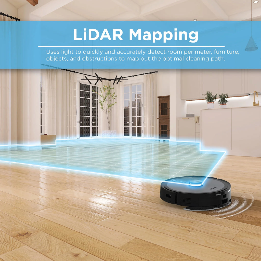 Robot Vacuum and Mop with LIDAR Mapping K370