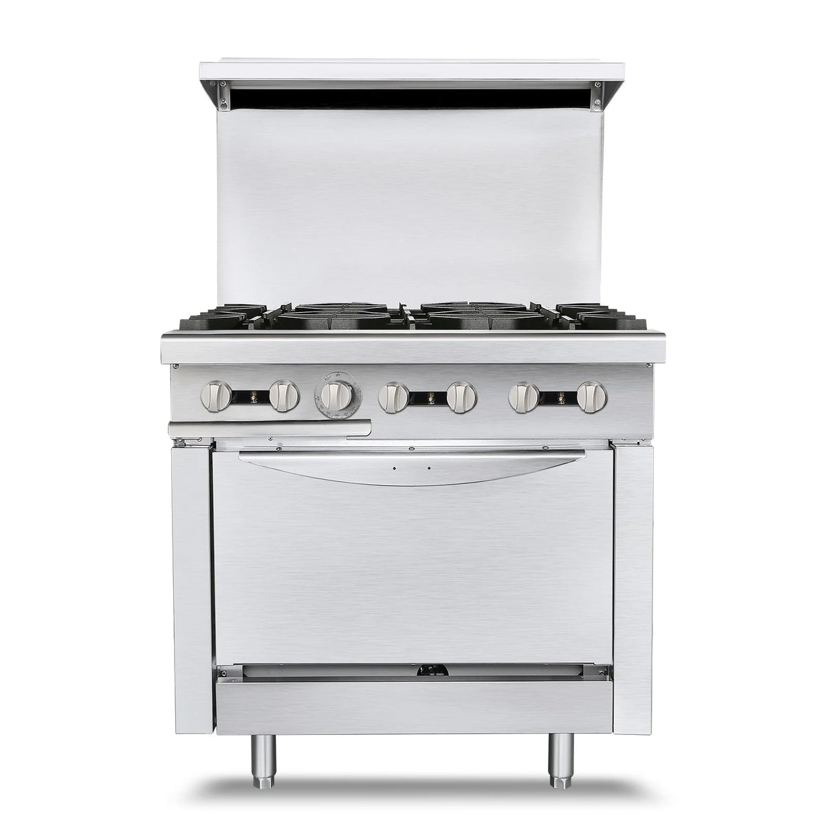 36 Commercial Gas Range Stove with 6 Burner 4.8 Cu.Ft Oven W234