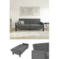 Fabric Tufted Sofa Bed Gray G5484