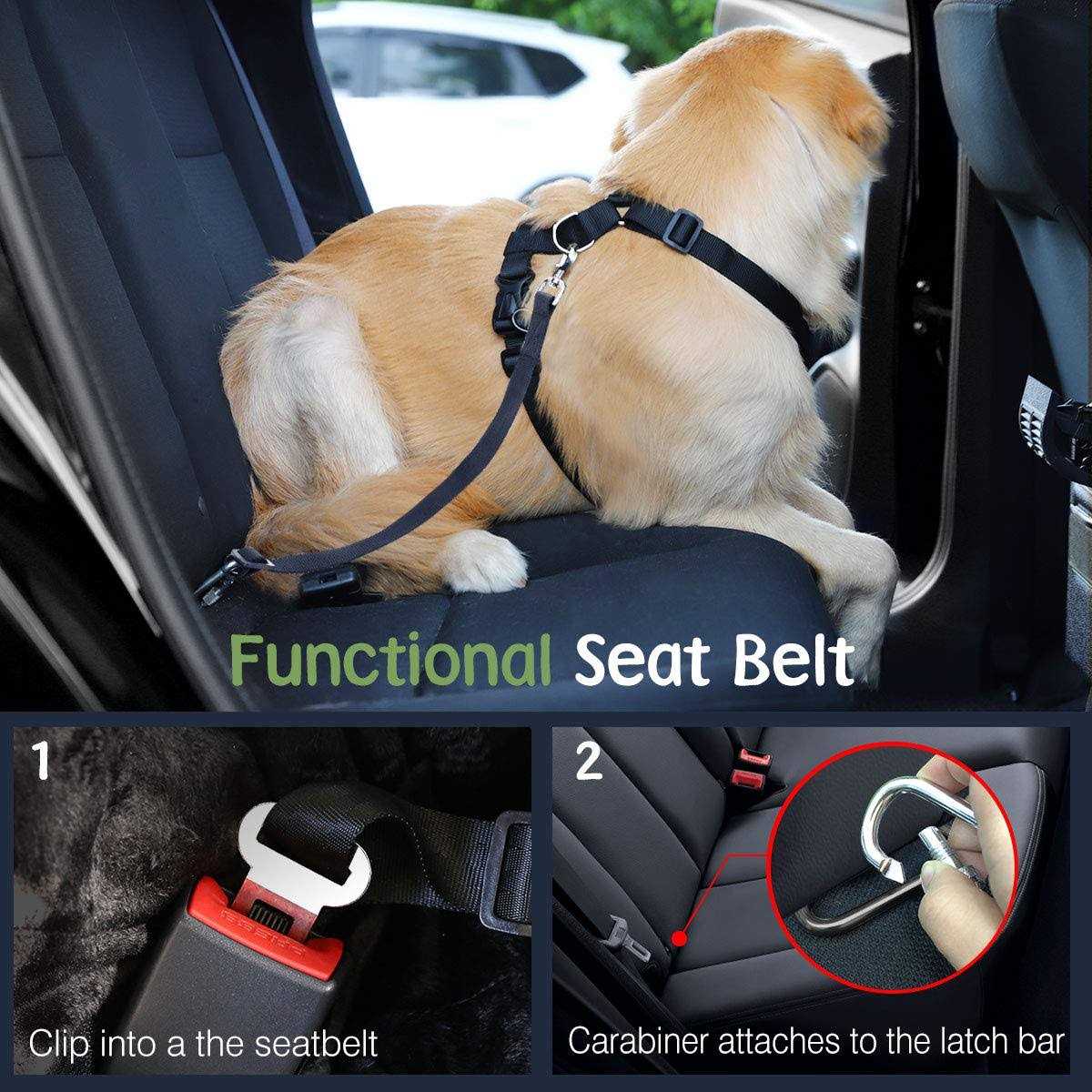 Adjustable Padded Mesh Dog Safety Vest Harness S96793