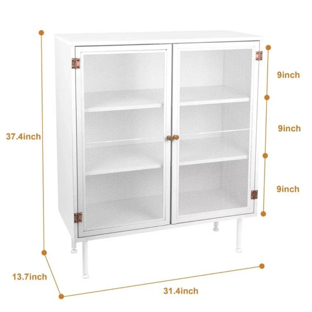 White Sideboard Buffet Cabinet with Storage B3126