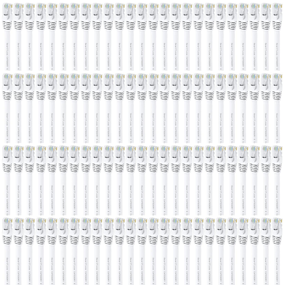 Cat 6 Ethernet Cable 3 ft (100-Pack) Blue L75987