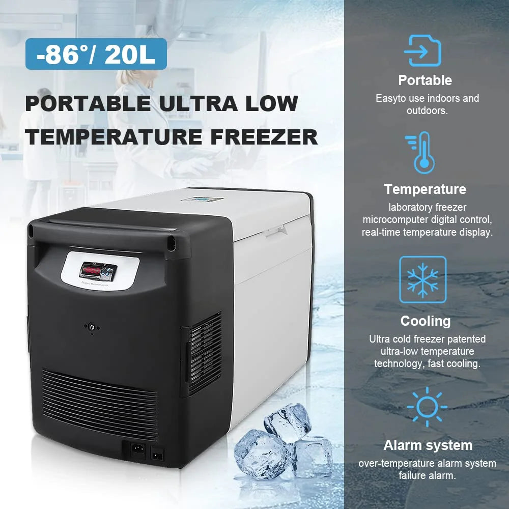 20L Ultra-Low Chest Freezer Laboratory Fridge -45℃~ -86℃ N327281