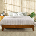 12" Wood Platform Bed Frame, Cherry, Full N4180
