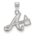 10k White Gold Letter A and Tomahawk Small Pendant T120