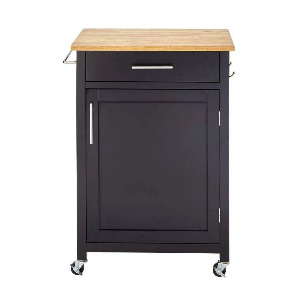 Black Single Kitchen Cart N457