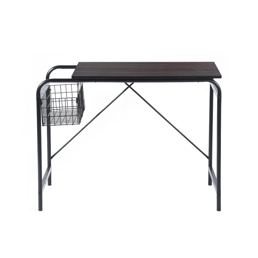 38.7'' W Industrial Computer Desk With Magazine Basket Q4076