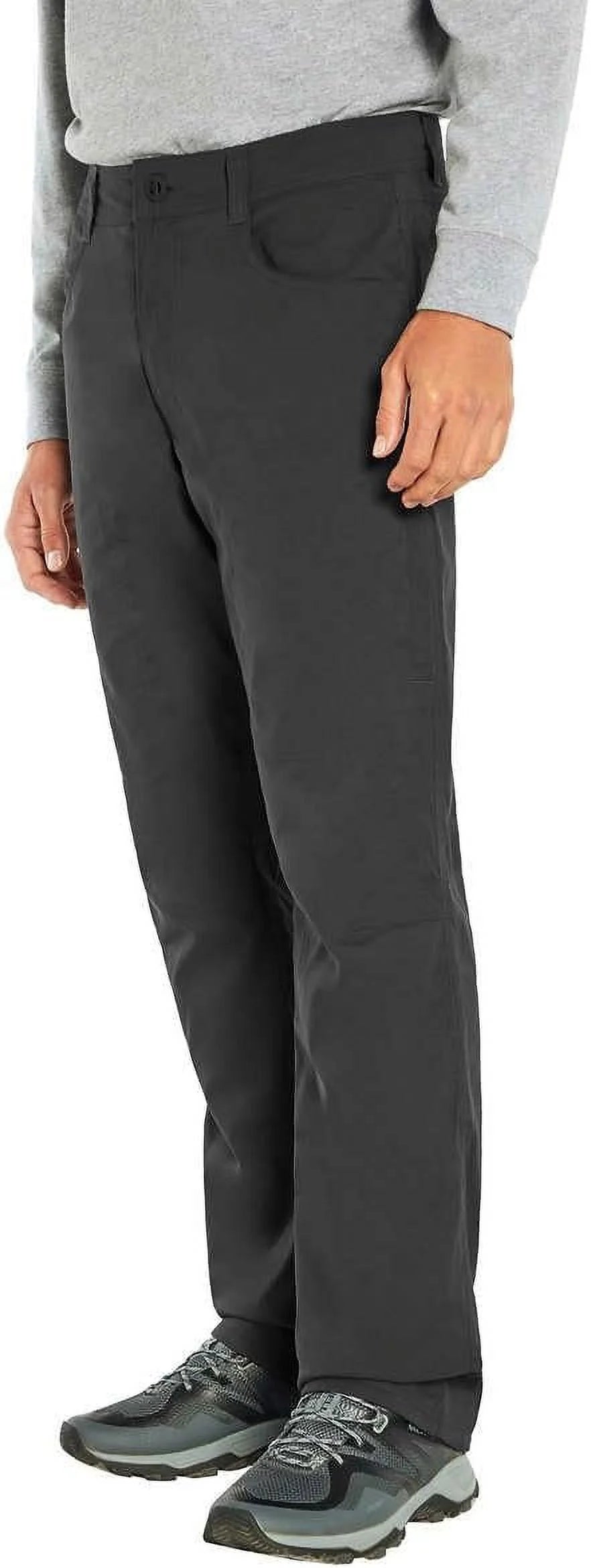 Men’s Fleece Lined Stretch Fabric Pant (Black,38x34) H160